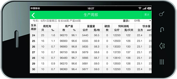 养鸡管理软件-生产日报