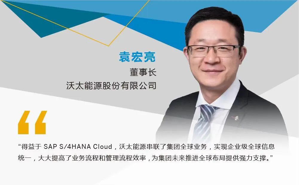 沃太能源 SAP全球化管理