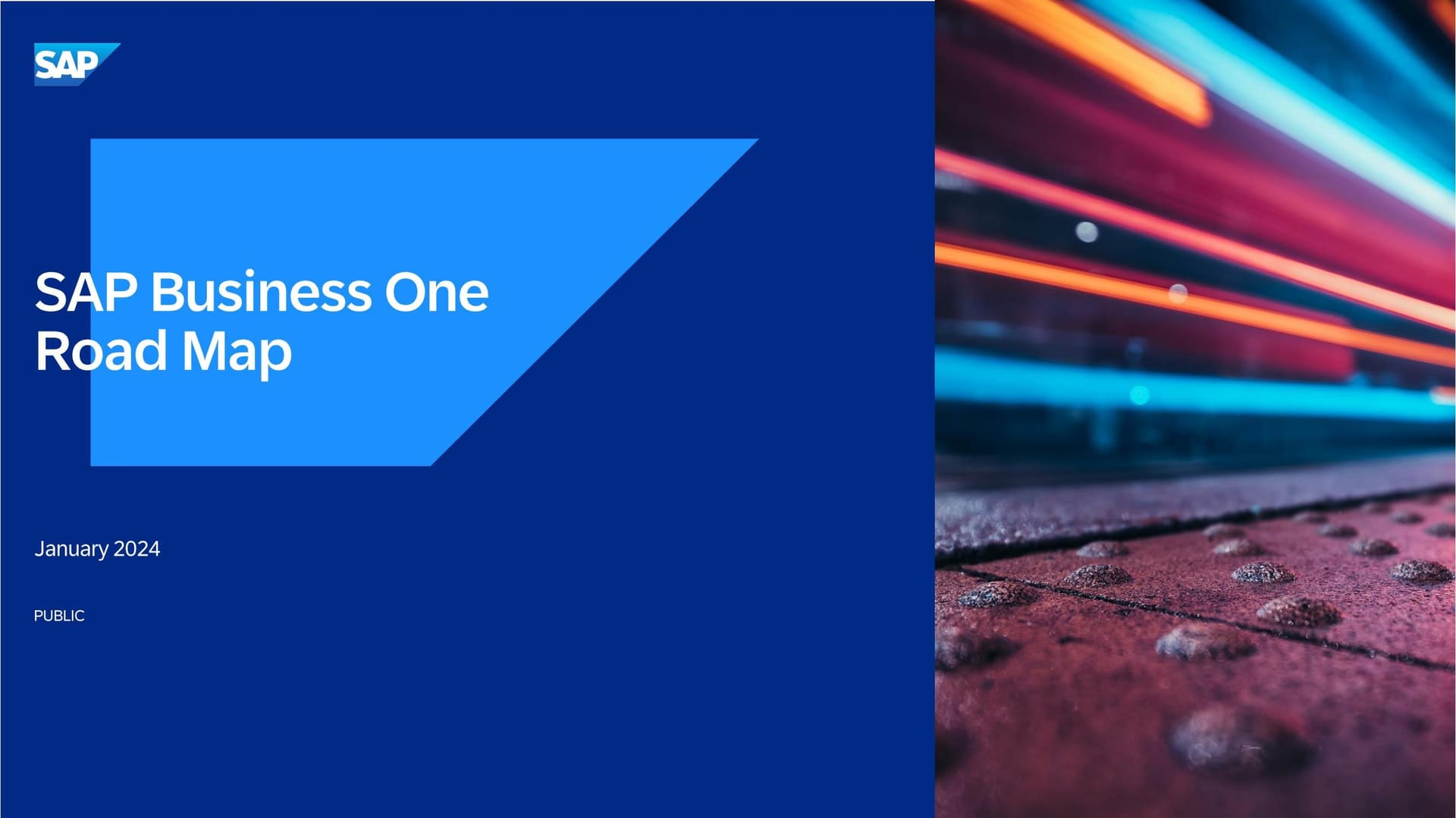 SAP Business One（B1） Road Map 2024封面