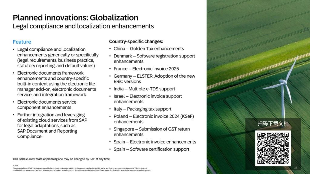 SAP Business One 计划中的创新-全球化